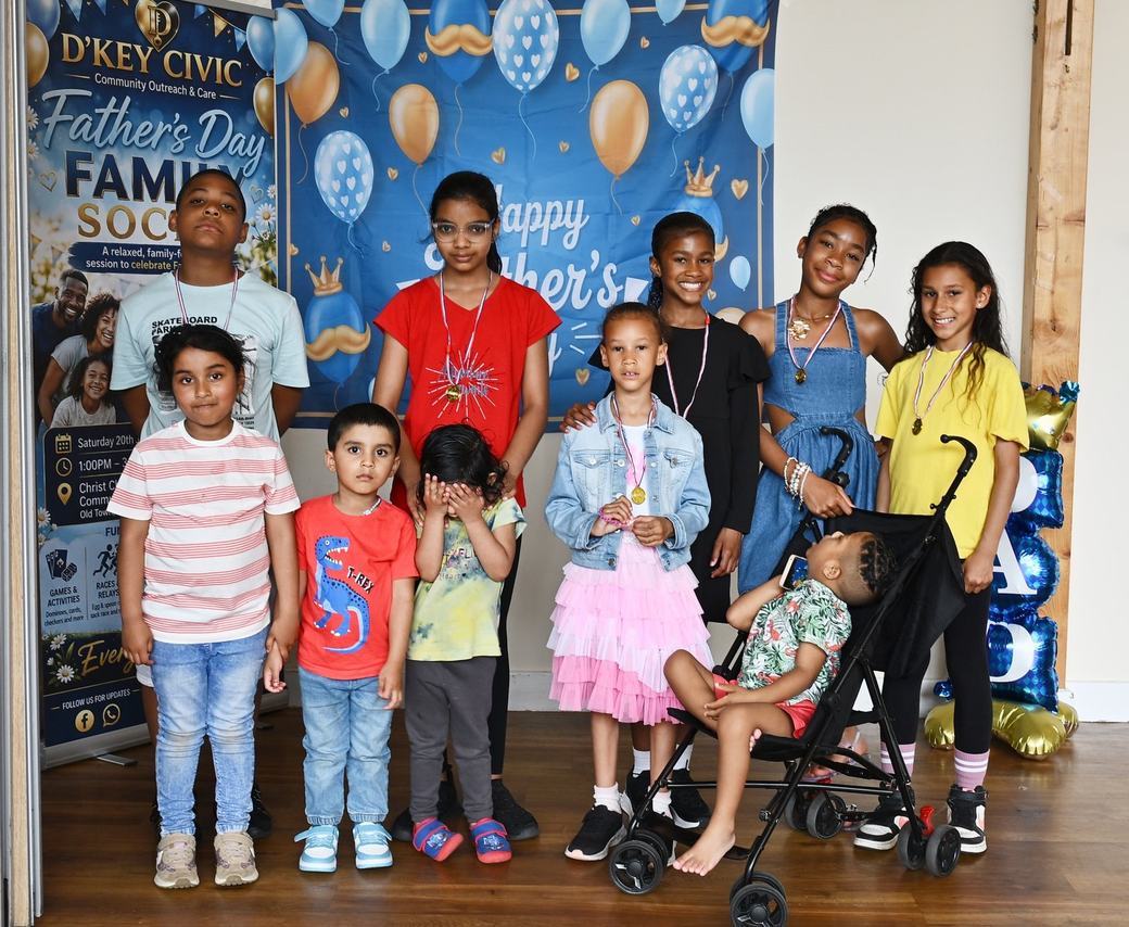 Families and D’Key Civic team at the Father’s Day Family Social 2026