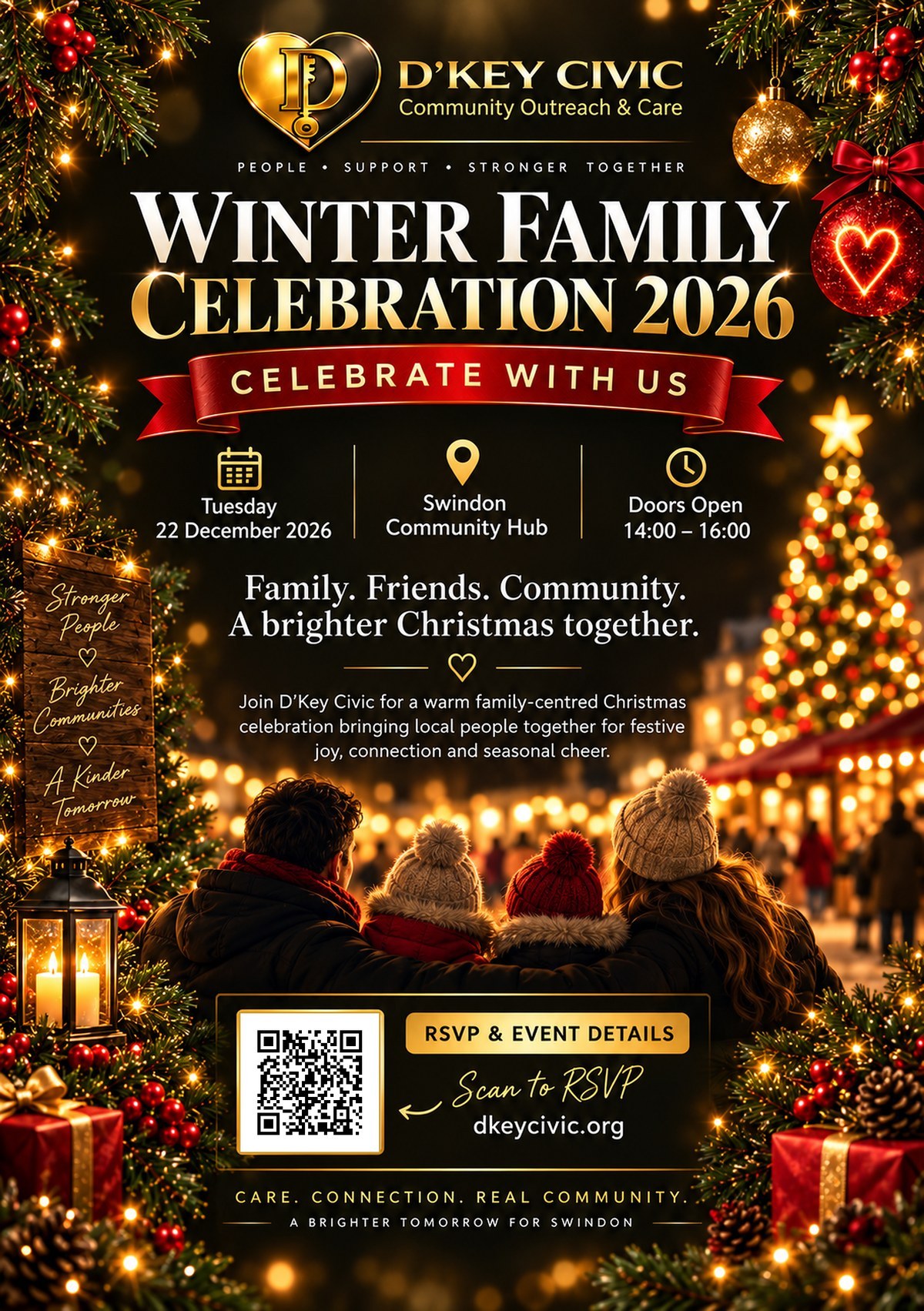D’Key Civic Winter Family Celebration 2026 event flyer